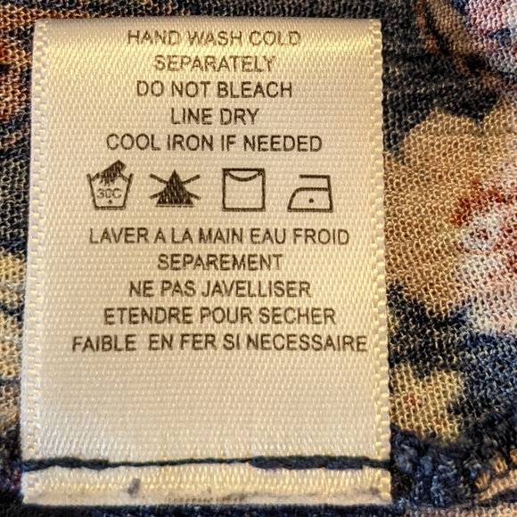 Ro&De Navy floral and paisley boho dress size Med - Picture 8 of 8